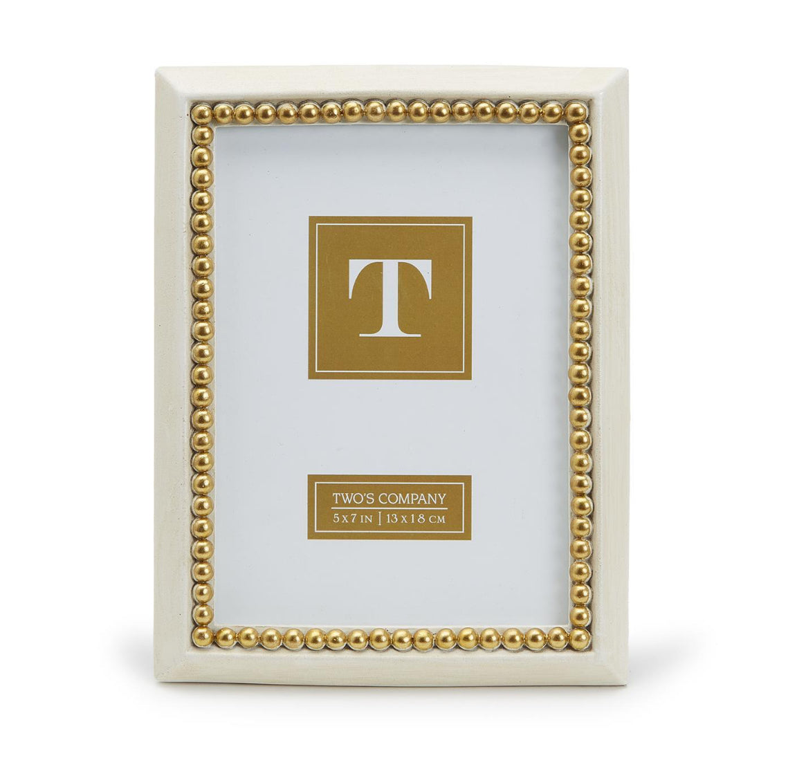 Gold Beads 5x7 Photo Frame