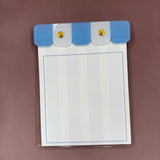 Blue Cabana Stripe Notepad