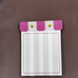 Pink Cabana Stripe Notepad