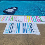 Custom Two Name Beach Towels