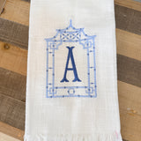 Blue Pagoda Teal Towel