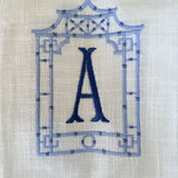 Blue Pagoda Teal Towel