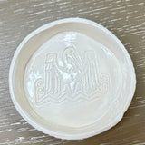Handmade Clay Small Round Dish