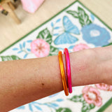 All-Weather Pink & Orange Bangles