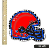 Red and Blue Football Helmet Mini