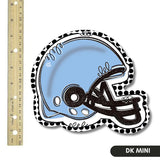 Powder Blue and White Football Helmet Mini