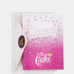 Instacake Happy B-day Pink Vanilla Confetti Cake Card