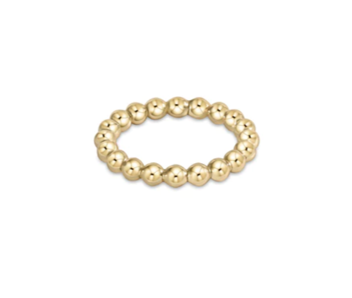 Classic Gold 3mm Bead Ring