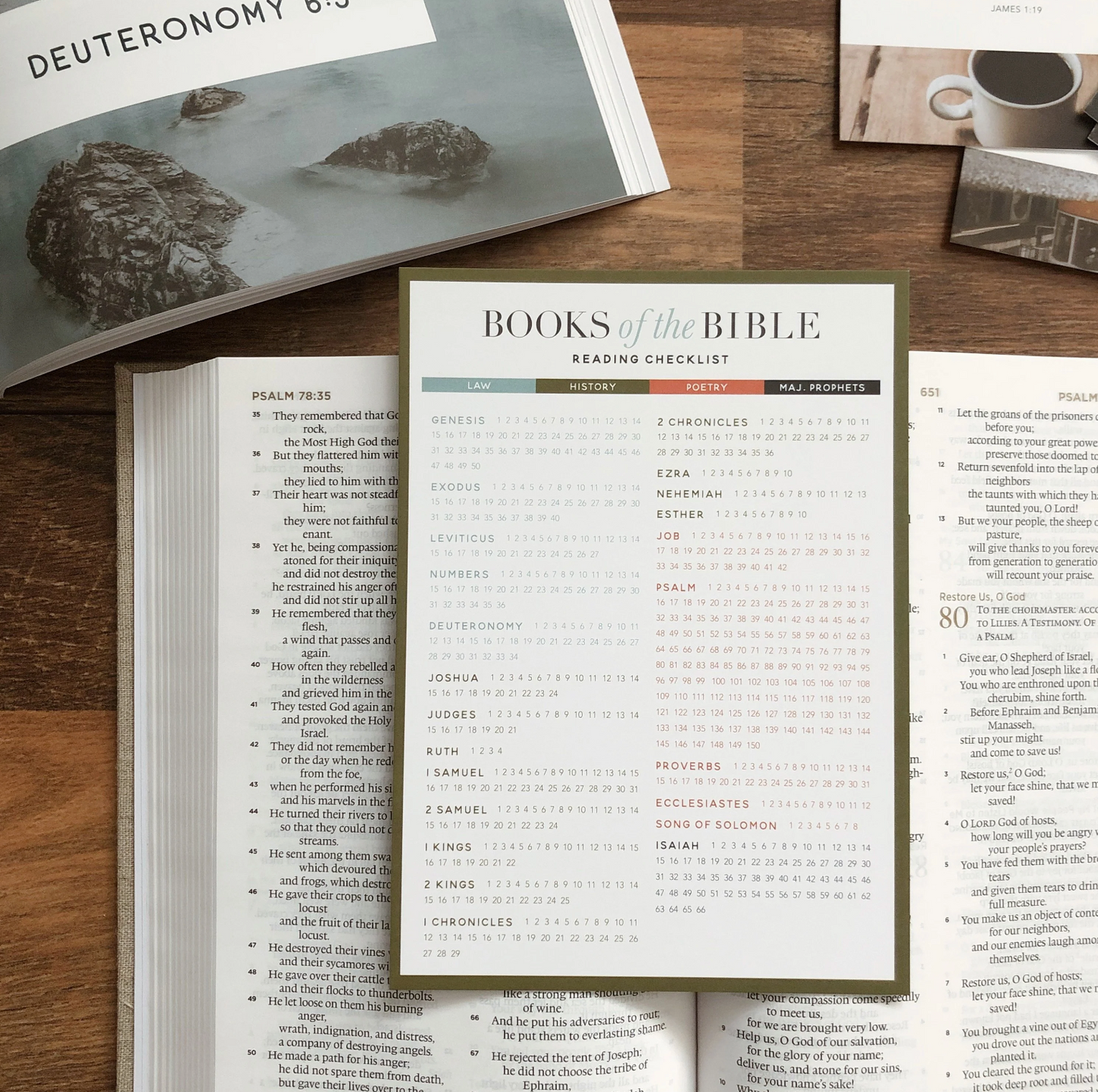 Books of the Bible Reading Checklist- Men