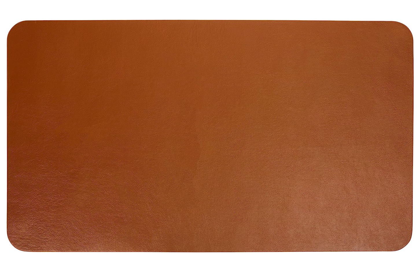 Brown Leatherette Desk Pad