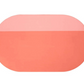 Pink Colorblock Leatherette Desk Pad