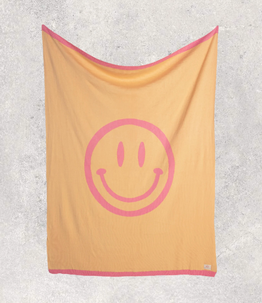 Smiley Pink Blanket