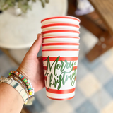 Merry Christmas Reusable Party Cups