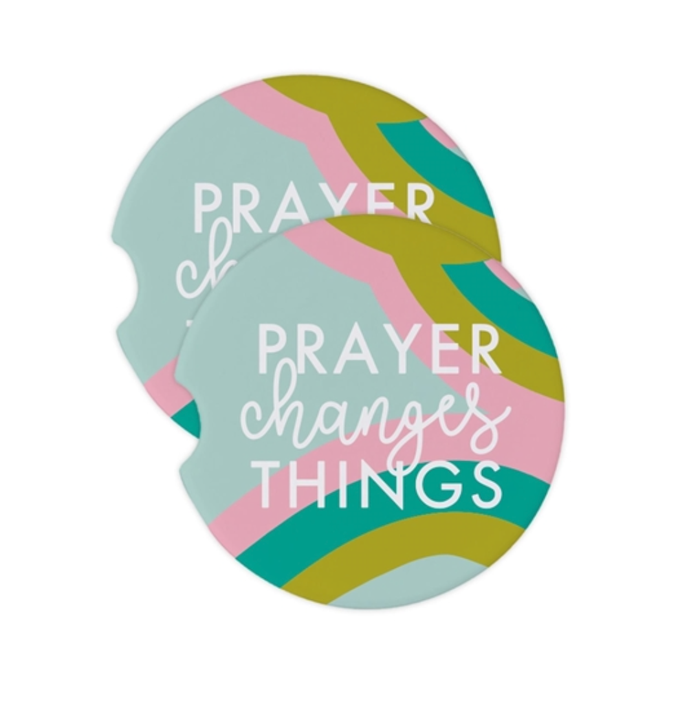 Prayer Changes Things Car Coasters