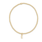 ENewton Gold Charm Initial Bracelets