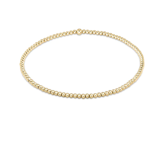 ENewton Class Gold 2mm Bead Bracelet