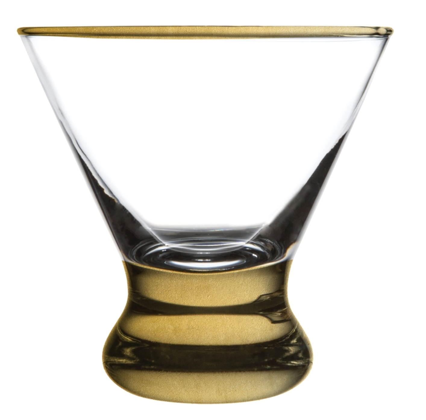 Gold Rimmed Martini Glass