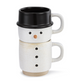 Snowman Stacked Mugs