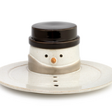 Snowman Soup & Sandwich Plate with Lid