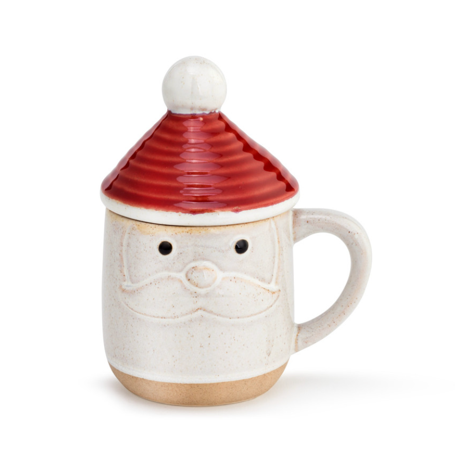 Snow Day Santa Mug w/ Lid