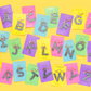 Confetti Letter Keychains