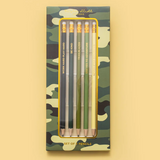 Green Camo Pencil Set