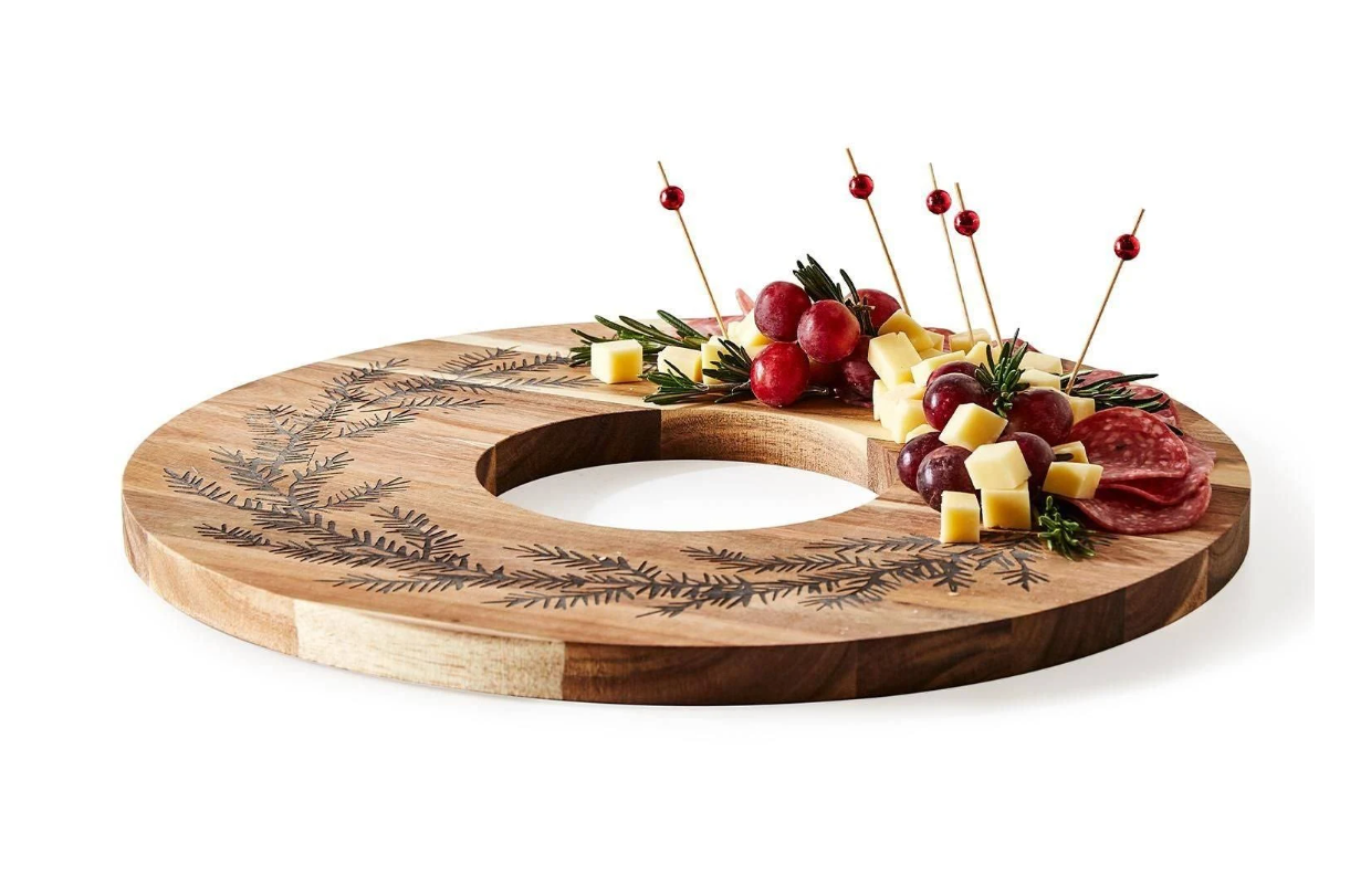 Wreath Serving Board w/ Picks