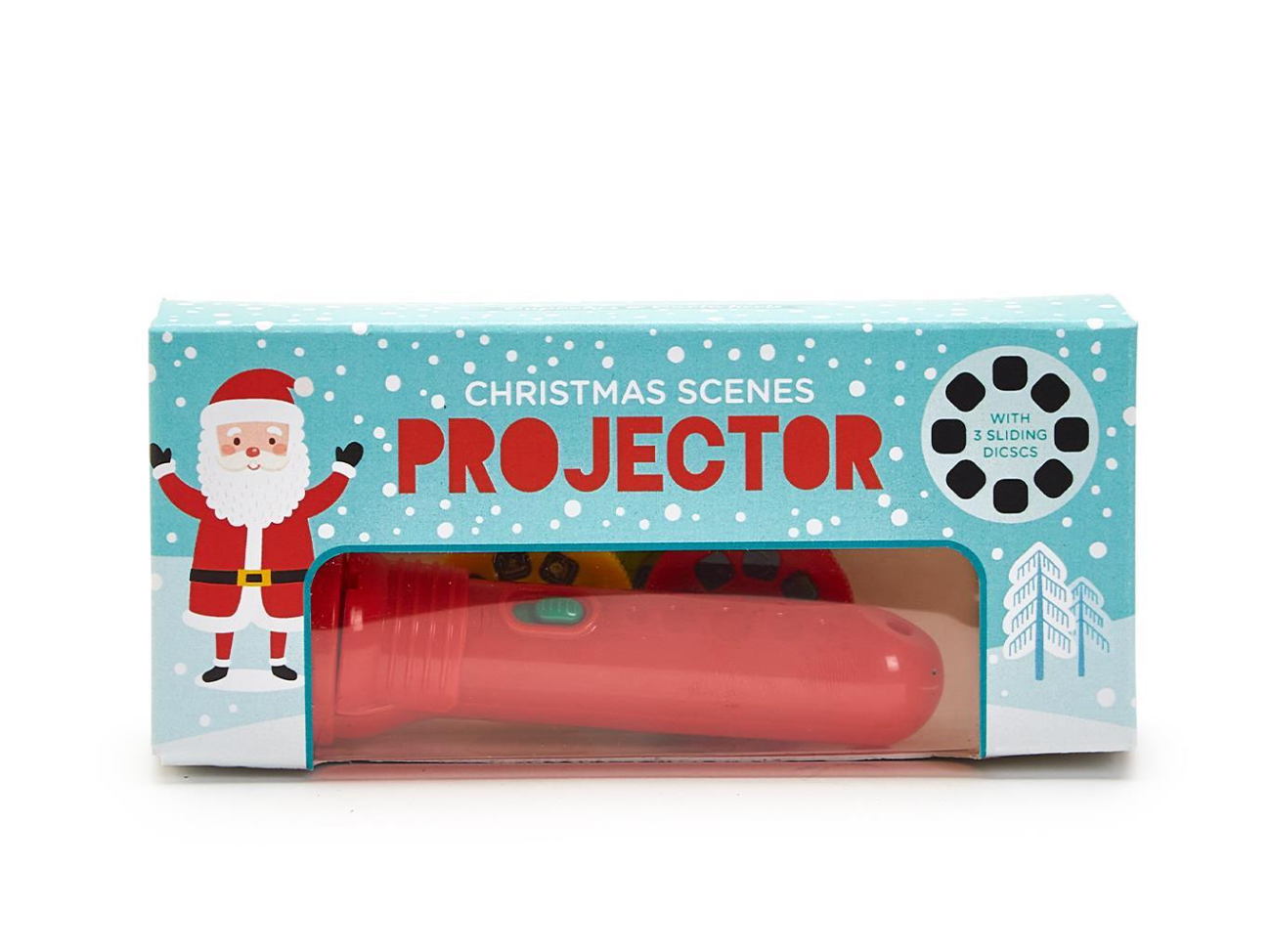 Christmas Projection Torch with 3 Sliding Discs