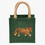 St. Nick Tiger Petite Jute Bag