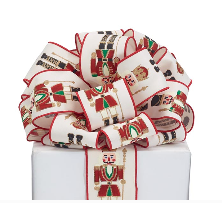 Christmas Ribbon: Large, Wired