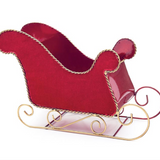 Red Sleigh Planter