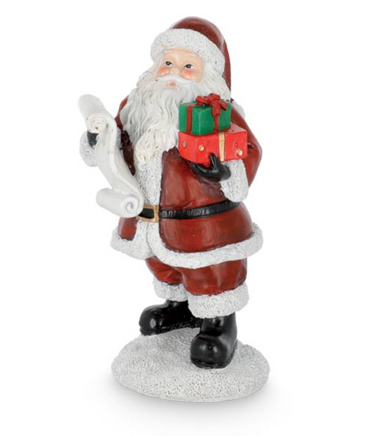 Santa with List Figurine