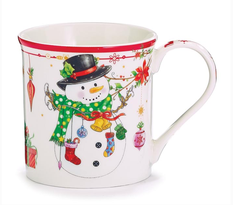 Christmas Mugs in Gift Caddy