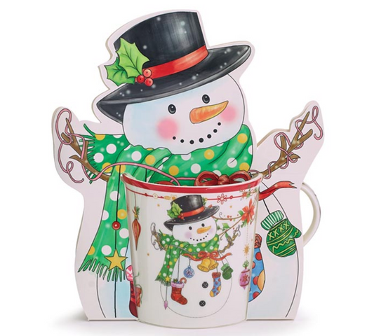 Christmas Mugs in Gift Caddy