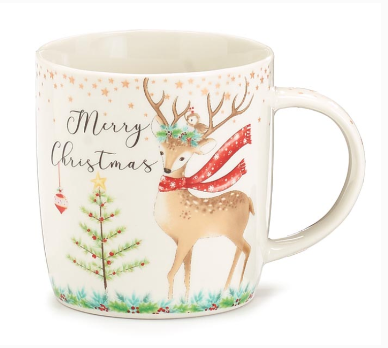 Christmas Mugs in Gift Caddy