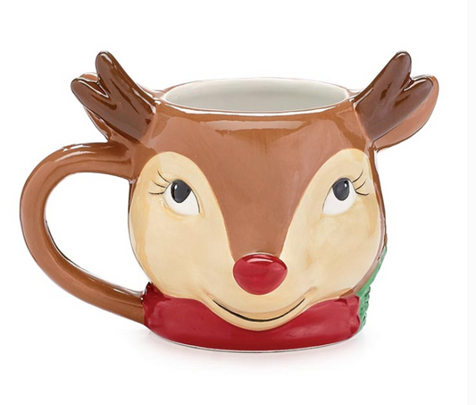 Reindeer Head Mug