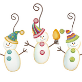 Merry & Bright Snowman Ornaments