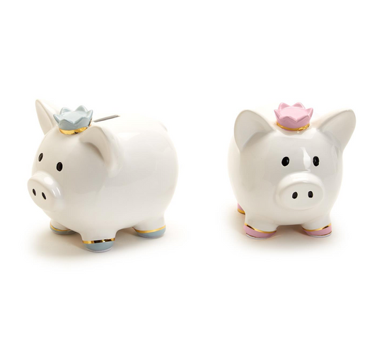 Piggy Bank with Crown