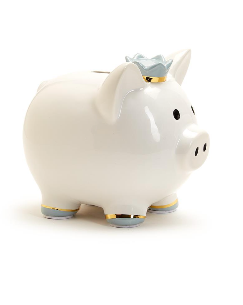 Piggy Bank with Crown