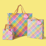 Colorful Gingham Gift Bags