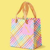 Colorful Gingham Gift Bags