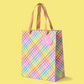 Colorful Gingham Gift Bags