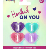 Heart Stick-On Hook Set