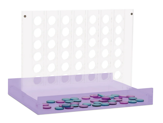 Acrylic Four-in-a-row Game Set