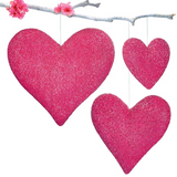 Berry Hanging Hearts