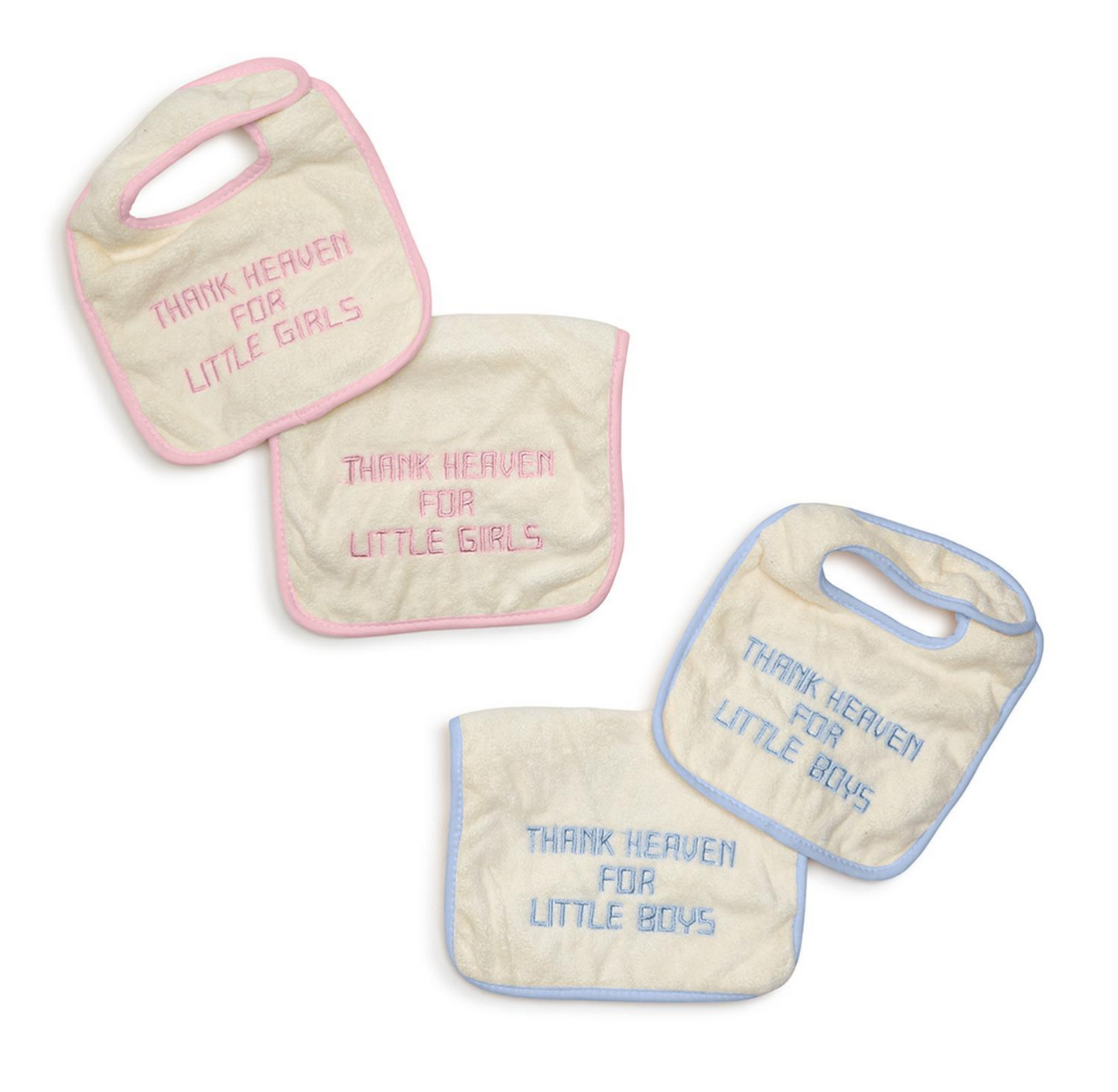 Thank Heaven Bib & Burp Cloth Set