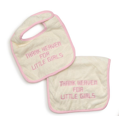 Thank Heaven Bib & Burp Cloth Set