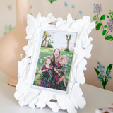 White Butterfly Photo Frame