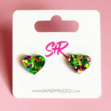 Sandy & Rizzo Mardi Gras Earrings