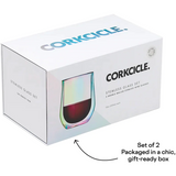 Corkcicle Glass Stemless Double Pack- Prism